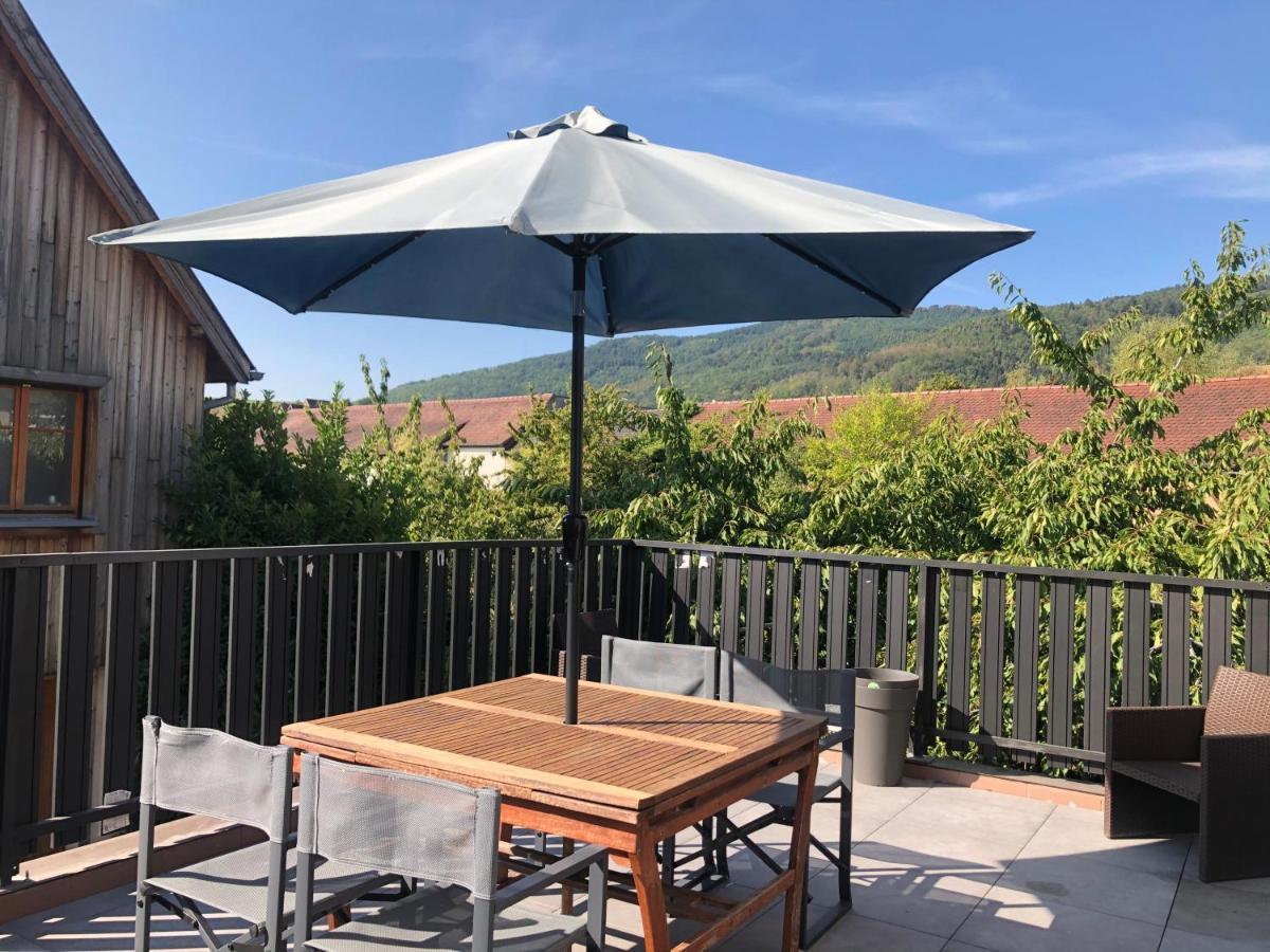 Appartement 2 Chambres Au Coeur Du Vignoble Avec Terrasse รีควีร์ ภายนอก รูปภาพ